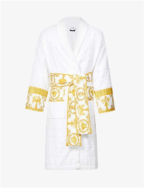 versace bathrope|versace bathrobe selfridges.